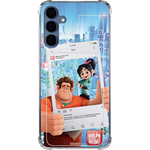 Disney Wreck-it Ralph and Vanellope Instagram Pose Galaxy A35 5G Clear Case